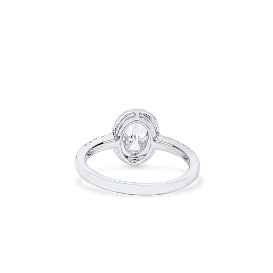 White diamond ring, 1.01 CT. (1.21 CT. TW), OVAL SHAPE, 6411692982