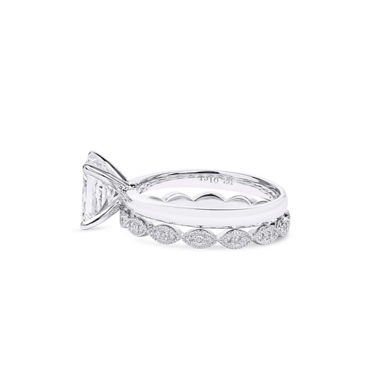 White Diamond Ring, 2.15 Ct. TW, Radiant Shape, GIA Certified