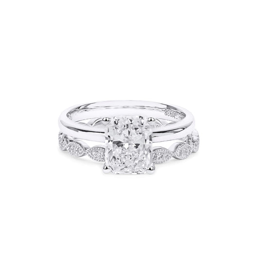 White Diamond Ring, 2.15 Ct. TW, Radiant Shape, GIA Certified