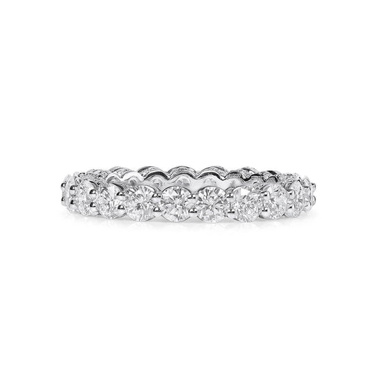 White Diamond Ring, 2.57 Ct. TW, Round shape