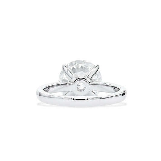 White Diamond Ring, 4.12 Ct. TW, Round Shape, GIA Certified