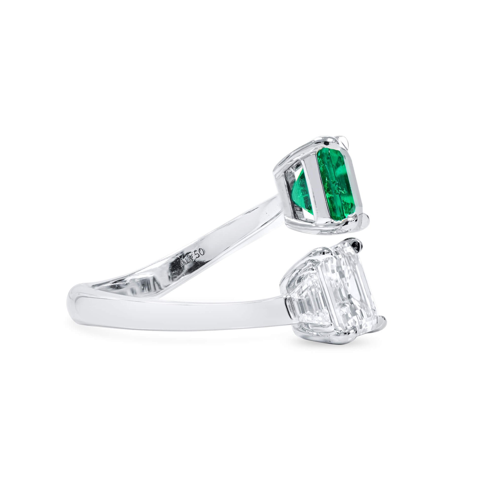 White Diamond Ring, 4.37 Ct. TW, Asscher shape