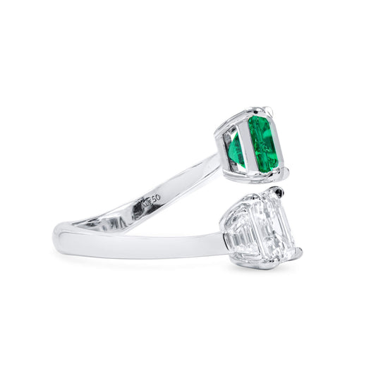 White Diamond Ring, 4.37 Ct. TW, Asscher shape